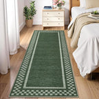 GarveeHome Washable Runner Rug 2x10 Modern Bordered Hallway Runner Rug - Image 2