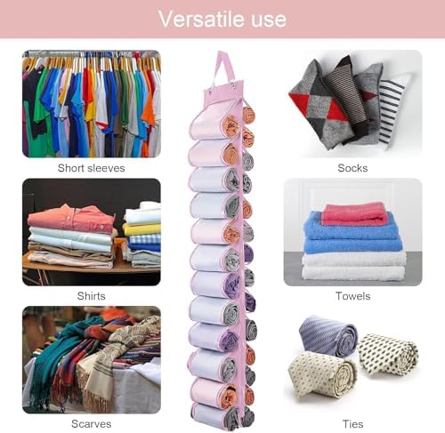 DHSFKBE Legging Organizer Storage, Foldable Hanging Closet Organizer Storage - Image 3