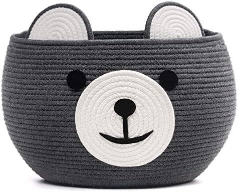 CherryNow Large Baby Basket for Gifts Empty, Cute Bear Design by CherryNow