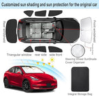 TINGLU Window Shades for Tesla Model Y Juniper 2025 2026 Accessories Car Side - Image 3