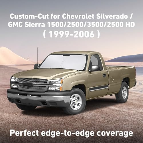 EcoNour Windshield Sunshade for Chevrolet Silverado/GMC Sierra 1999-2006 - Image 2