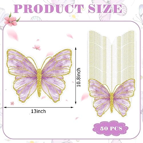 Harloon 50 Pcs Butterfly Paper Placemats - Image 2