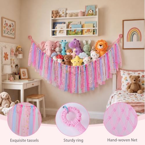 FIOBEE Stuffed Animals Net LED Light Toy Hammock - Image 6