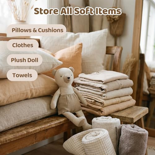 NTYNTY Clear Stuffed Animal Storage Bean Bag Chair - Image 6