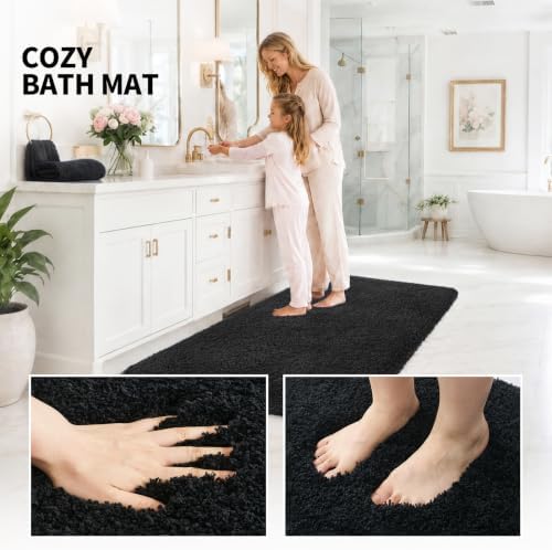 ILANGO Toilet Rugs U Shaped 22" × 24", Soft Absorbent Microfiber Bath Rugs - Image 6