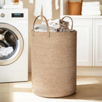 MEGASKET Large Woven Laundry Basket, 80L Tall Blanket Storage - Image 3