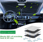 Windshield Sun Shade 2025 Car Accessories 100% Blackout Car Front Windsow - Image 4