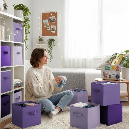 Cupic Cupid 6-Pack 11x11 Cube Storage Bins, Cube Bins - Image 6