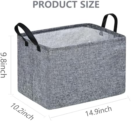 Rec Box Hamper Storage Basket Collapsible Organizer Bin Gift Shelf Baskets - Image 3