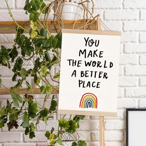DNEULYR Inspirational Wall Decor, You Make the World a Better Place - Image 4