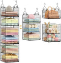 6 Tier Hanging Closet Organizers and Storage Stackable Hanging Closet Shelves by Yuyetuyo