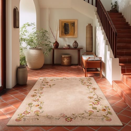 Washable Area Rugs for Living Room: 4x6 Bedroom Rug Non Slip Soft Carpet - Image 5