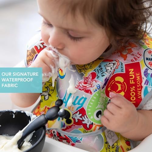 Bumkins Disney Bibs for Girl or Boy, SuperBib Baby and Toddler for 6-24 Months - Image 4
