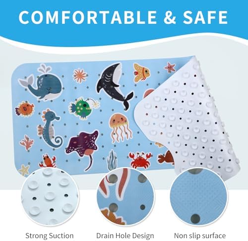 Bath Tub Shower Mat Non Slip Kids Bathtub Mat Anti Slip Baby Bath Mat - Image 4