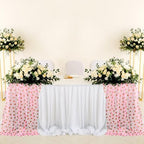 4 Pcs Strawberry Table Runner 29x70 Inch Pink Glitter Tulle - Image 6
