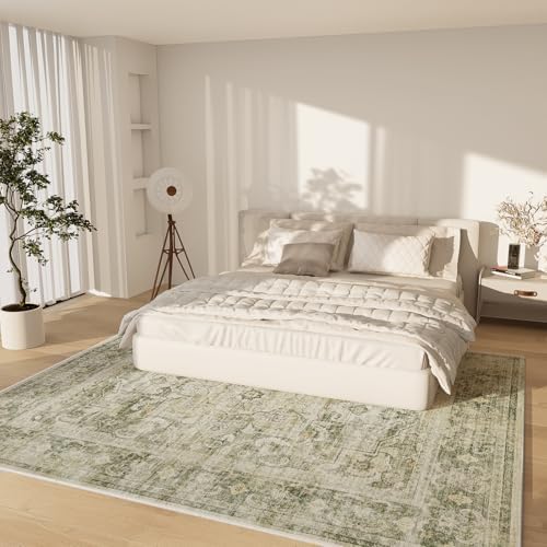 Machine Washable Living Room Rug: 5x7 Area Rugs - Image 2