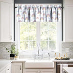 Rainbow Curtain Valances for Kids, Cute Boho Rainbow Rod Pocket Small Window - Image 6