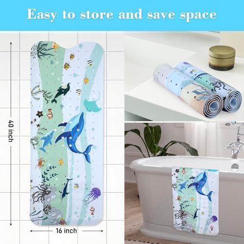 Secopad Bathtub Mat Non Slip, Cute Tub Mat - Image 6