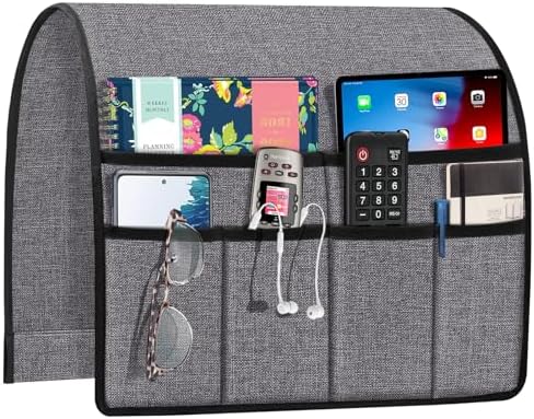 Joywell Remote Control Holder Armchair Caddy Armrest Organizer Grey by Joywell