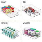 mDesign Small Plastic Baby Nursery and Food Organizer -Storage Holder Bin - Image 6
