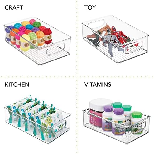 mDesign Small Plastic Baby Nursery and Food Organizer -Storage Holder Bin - Image 6