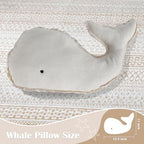 Marble Empire Whale Pillow Linen, Whale Throw Pillows - Image 4