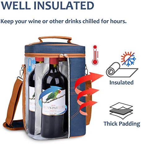 Tirrinia 4 Bottle Wine Tote Carrier - Image 2