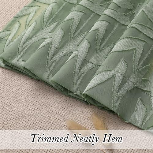 Lecloud Leia Sheer Curtains 84 Inches Long 2 Panels - Image 4