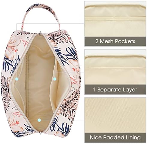 Narwey Travel Toiletry Bag for Women, Dopp Kit Men, Medicine Bag - Image 4