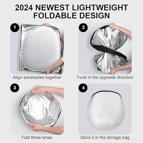 Car Windshield Sun Shade UV Reflector Foldable Front Window SUV - Image 6