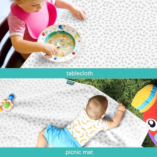 Biloban Baby Splat Mat 2 Pack for Under High Chair & Arts & Crafts & Eating Mess - Image 5