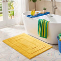 GRANNY SAYS Yellow Bathroom Rug 36" x 24", Non-Slip Microfiber Bath Mat by GRANNYSAYS