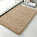 Polyester Bathroom Rug 24"x36" Light Brown, Non-Slip Soft Bath Mat by Kildoss