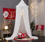 VETHIN Bed Canopy for Girls, Princess Round Dome Dreamy Mosquito Net Bedding - Image 6