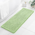 Chenille Bathroom Runner Rug 17"x47" Seafoam Green, Plush Bath Mat by Kildoss