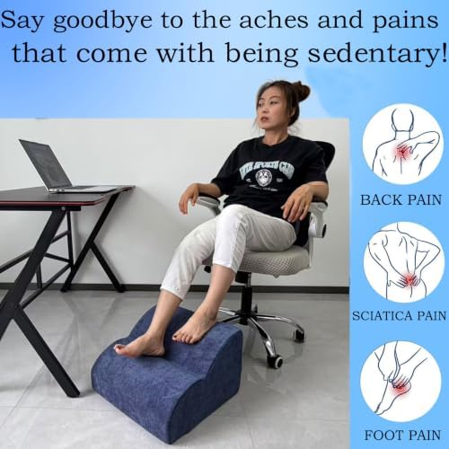 Foot Rest for Under Desk at Work.Multifunctional 3-Tier Foot Stool - Image 4