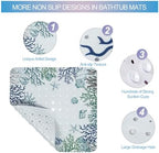 Square Shower Mat Non Slip 21x21 Inch - Image 3