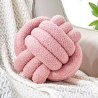 Uvvyui Knot Pillow Ball, Soft Home Decorative Pillows, Round Throw Pillow by Uvvyui