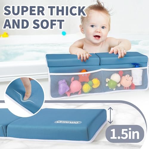 URMYWO Bath Kneeler and Elbow Rest Pad Set, 1.5-Inch Thick Memory Foam Pads - Image 2