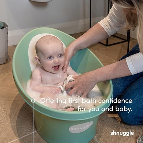 Shnuggle Newborn Baby Bath | Built in Support Bump and Soft Backrest | Suitable - Image 6