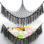 Stuffed Animal Hammock with LED Lights by yelienm