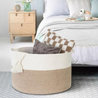 MEGASKET Large Rope Storage Basket, Cotton Rope Basket - Image 4