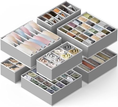Simple Houseware Closet Underwear Organizer Drawer Divider Assorted 7 pcs - Image 5