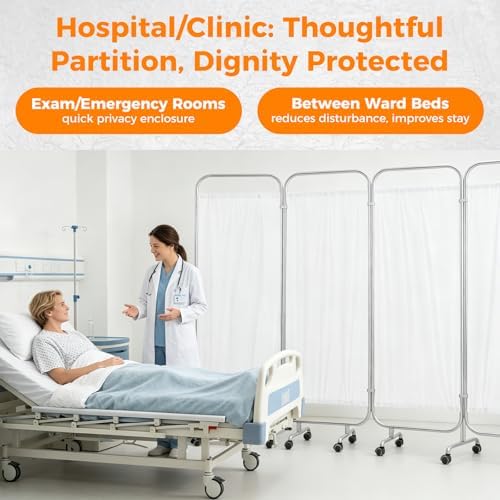 4-Panel Medical Privacy Screen - Image 5