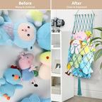 68 Inch Stuffed Animal Storage Hammock Corner Plushie Net - Image 6