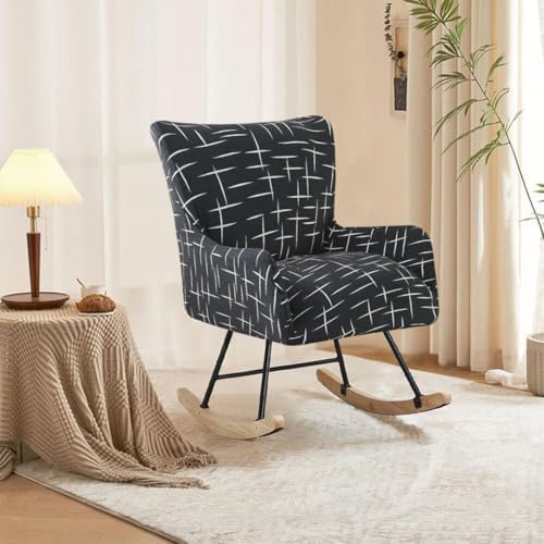 Nursery Rocking Chair Cover Stretchable Glider Chairs Cover Slipcovers Printed - Image 2