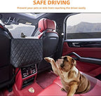 WLLWOO Car Net Pocket Organizer Purse Holder Console Front Seat Storage - Image 2