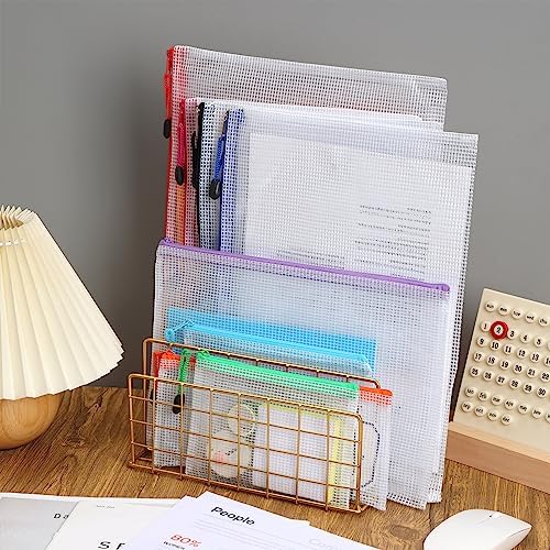 EOOUT 30pcs Mesh Zipper Pouch Bags, 8 Sizes Plastic Bags, 8 Colors Zipper - Image 6