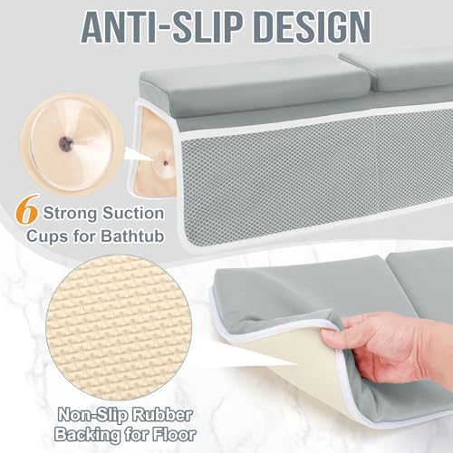 Bath Kneeler and Elbow Rest Pad Set, Thick and Quick Dry Kneeling Pad Support - Image 2