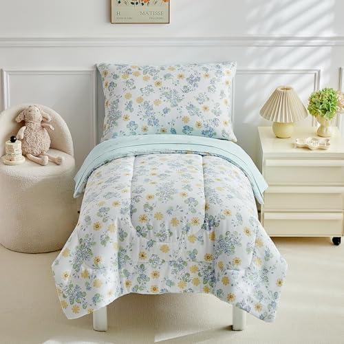 JHXHMX 4 Pieces Toddler Bedding Set, Soft Crib Bed Sheets Set Includes Quilted by CHOOSEYOURSTYLE